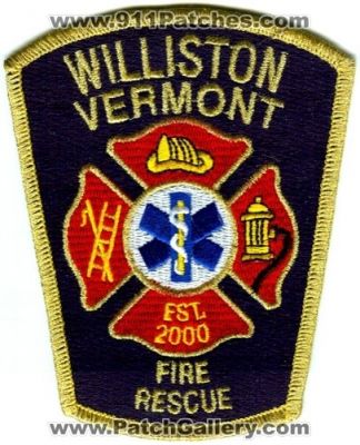 Williston Fire Rescue (Vermont)
Scan By: PatchGallery.com
