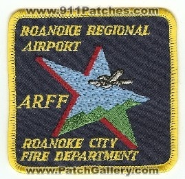 Roanoke Regional Airport ARFF
Thanks to PaulsFirePatches.com for this scan.
Keywords: virginia cfr aircraft crash rescue city fire department