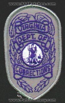 Virginia Dept of Corrections
Thanks to EmblemAndPatchSales.com for this scan.
Keywords: doc