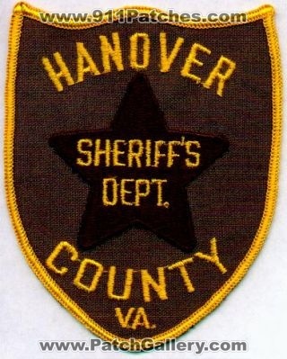 Hanover County Sheriff's Dept
Thanks to EmblemAndPatchSales.com for this scan.
Keywords: virginia sheriffs department