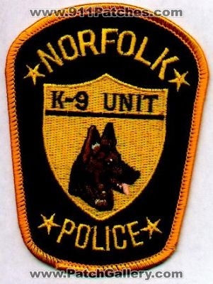 Norfolk Police K-9 Unit
Thanks to EmblemAndPatchSales.com for this scan.
Keywords: virginia k9