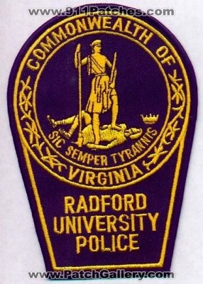 Radford University Police
Thanks to EmblemAndPatchSales.com for this scan.
Keywords: virginia