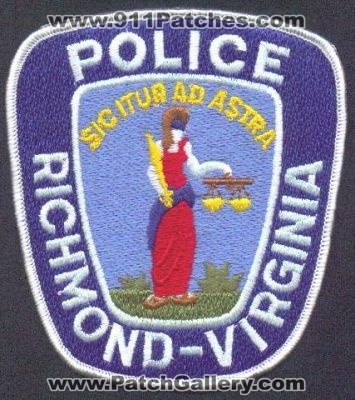Richmond Police
Thanks to EmblemAndPatchSales.com for this scan.
Keywords: virginia