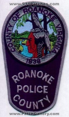 Roanoke County Police
Thanks to EmblemAndPatchSales.com for this scan.
Keywords: virginia