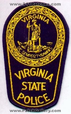 Virginia State Police
Thanks to EmblemAndPatchSales.com for this scan.
