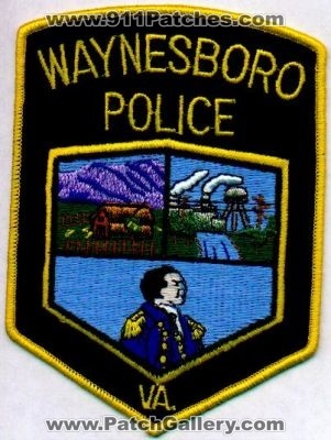 Waynesboro Police
Thanks to EmblemAndPatchSales.com for this scan.
Keywords: virginia