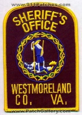 Westmoreland County Sheriff's Office
Thanks to EmblemAndPatchSales.com for this scan.
Keywords: virginia sheriffs