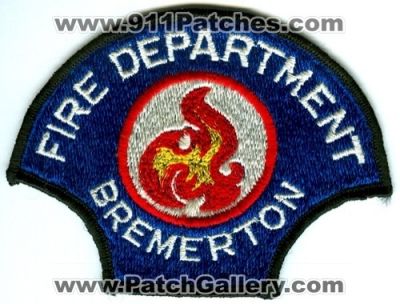 Bremerton Fire Department Patch (Washington)
Scan By: PatchGallery.com
Keywords: dept.