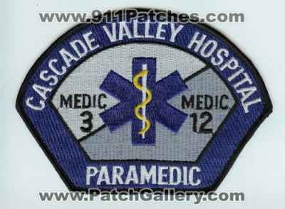 Cascade Valley Hospital Paramedic Medic 3 Medic 12 (Washington)
Thanks to Chris Gilbert for this scan.
Keywords: ems
