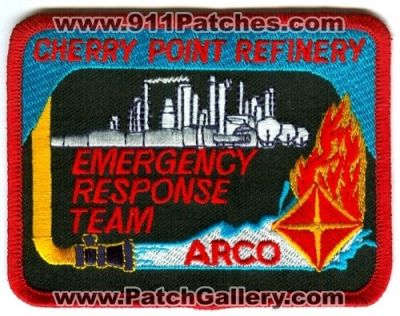ARCO Cherry Point Refinery Emergency Response Team ERT Patch (Washington)
Scan By: PatchGallery.com
Keywords: industrial fire department dept.
