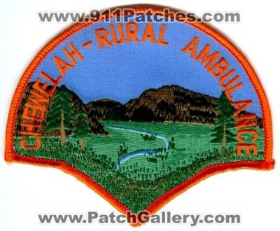 Chewelah Rural Ambulance EMS Patch (Washington)
Scan By: PatchGallery.com
Keywords: emt paramedic
