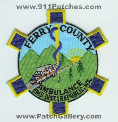 Ferry County Ambulance EMS District 1 (Washington)
Thanks to Chris Gilbert for this scan.
Keywords: republic wa.
