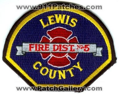 Lewis County Fire District 5 (Washington)
Scan By: PatchGallery.com
Keywords: co. dist. number no. #5 department dept.