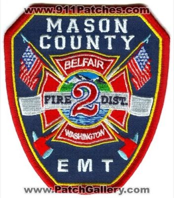 Mason County Fire District 2 Belfair EMT (Washington)
Scan By: PatchGallery.com
Keywords: co. dist. number no. #2 department dept.