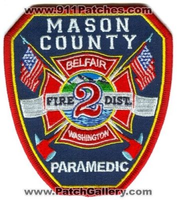 Mason County Fire District 2 Belfair Paramedic (Washington)
Scan By: PatchGallery.com
Keywords: co. dist. number no. #2 department dept.