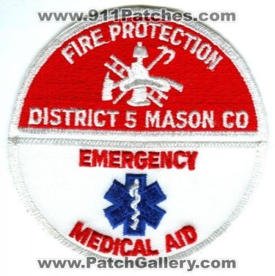 Mason County Fire District 5 Emergency Medical Aid (Washington)
Scan By: PatchGallery.com
Keywords: co. dist. number no. #5 department dept. ems protection