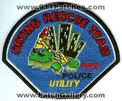 Orting Rescue Team Fire Police Utility Patch (Washington)
[b]Scan From: Our Collection[/b]
