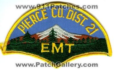 Pierce County Fire District 21 EMT Patch (Washington)
Scan By: PatchGallery.com
Keywords: co. dist. number no. #21 department dept.