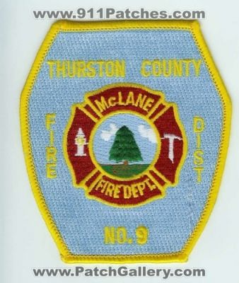 McLane Fire Department Thurston County District 9 (Washington)
Thanks to Chris Gilbert for this scan.
Keywords: dept. no. number