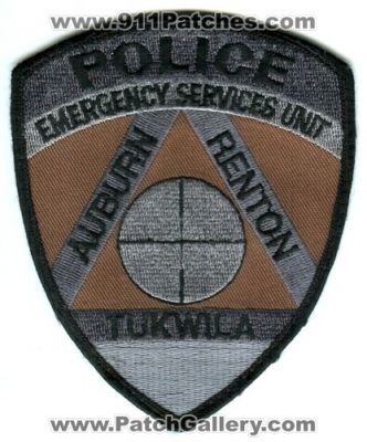 Auburn Renton Tukwila Police Emergency Services Unit (Washington)
Scan By: PatchGallery.com
Keywords: esu