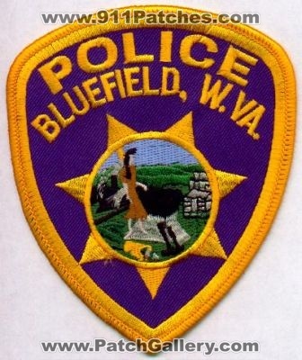 Bluefield Police
Thanks to EmblemAndPatchSales.com for this scan.
Keywords: west virginia