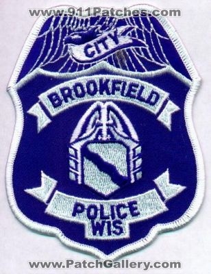 Brookfield Police
Thanks to EmblemAndPatchSales.com for this scan.
Keywords: wisconsin city of