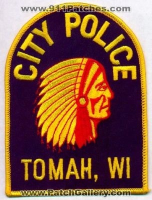 Tomah Police
Thanks to EmblemAndPatchSales.com for this scan.
Keywords: wisconsin city