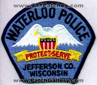 Waterloo Police
Thanks to EmblemAndPatchSales.com for this scan.
Keywords: wisconsin jefferson county