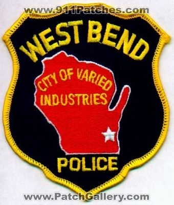 West Bend Police
Thanks to EmblemAndPatchSales.com for this scan.
Keywords: wisconsin