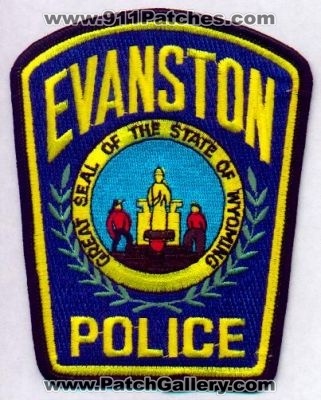 Evanston Police
Thanks to EmblemAndPatchSales.com for this scan.
Keywords: wyoming