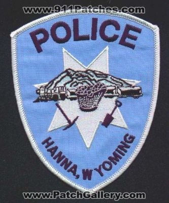 Hanna Police
Thanks to EmblemAndPatchSales.com for this scan.
Keywords: wyoming