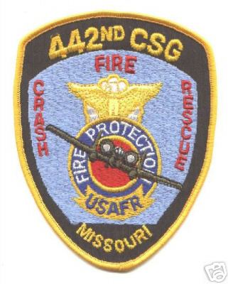 442nd CSG Crash Fire Rescue
Thanks to Jack Bol for this scan.
Keywords: missouri air force base usafr cfr arff aircraft