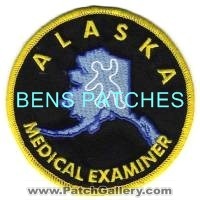 Alaska Medical Examiner (Alaska)
Thanks to BensPatchCollection.com for this scan.
Keywords: coroner