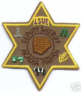 Acadia Parish Deputy Sheriff (Louisiana)
Thanks to apdsgt for this scan.
Keywords: lsue