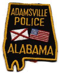 Adamsville Police (Alabama)
Thanks to BensPatchCollection.com for this scan.
