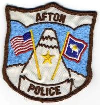 Afton Police (Wyoming)
Thanks to BensPatchCollection.com for this scan.
