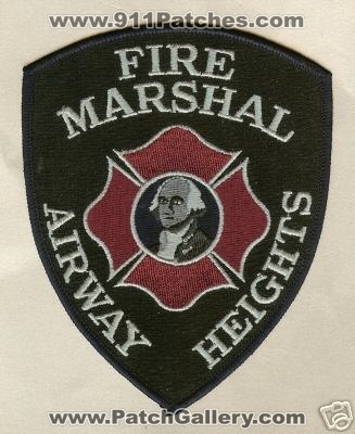 Airway Heights Fire Marshal (Washington)
Thanks to PaulsFirePatches.com for this scan.
