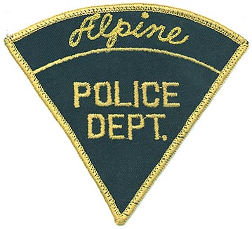 Alpine Police Dept
Thanks to Alans-Stuff.com for this scan.
Keywords: utah department