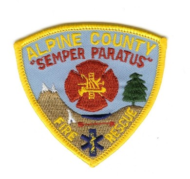 Alpine County Fire Rescue
Thanks to PaulsFirePatches.com for this scan.
Keywords: california