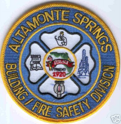 Altamonte Springs Building / Fire Safety Division
Thanks to Brent Kimberland for this scan.
Keywords: florida