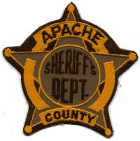 Apache County Sheriff's Dept (Arizona)
Thanks to BensPatchCollection.com for this scan.
Keywords: sheriffs department