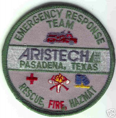 Aristech Emergency Response Team
Thanks to Brent Kimberland for this scan.
Keywords: texas rescue fire hazmat mat ert pasadena