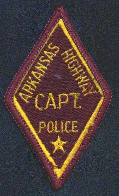 Arkansas Highway Police Capt.
Thanks to EmblemAndPatchSales.com for this scan.
Keywords: captain
