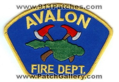 Avalon Fire Department (California)
Thanks to PaulsFirePatches.com for this scan.
Keywords: dept.