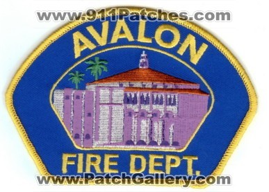 Avalon Fire Department (California)
Thanks to PaulsFirePatches.com for this scan.
Keywords: dept.