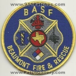 BASF Beaumont Fire and Rescue Department (Texas)
Thanks to Mark Hetzel Sr. for this scan.
Keywords: & dept.