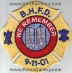 BHFD Fire Department (UNKNOWN STATE)
Thanks to Dave Slade for this scan.
Keywords: b.h.f.d. dept. 9-11-01 we remember