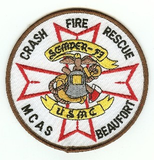 Beaufort MCAS Crash Fire Rescue
Thanks to PaulsFirePatches.com for this scan.
Keywords: south carolina usmc marine corps air station cfr arff aircraft