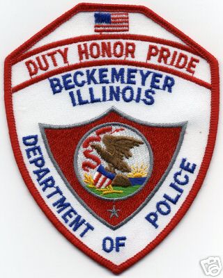 Beckemeyer Police (Illinois)
Thanks to Jason Bragg for this scan.
Keywords: department of