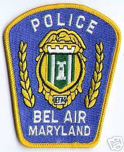 Bel Air Police (Maryland)
Thanks to apdsgt for this scan.
